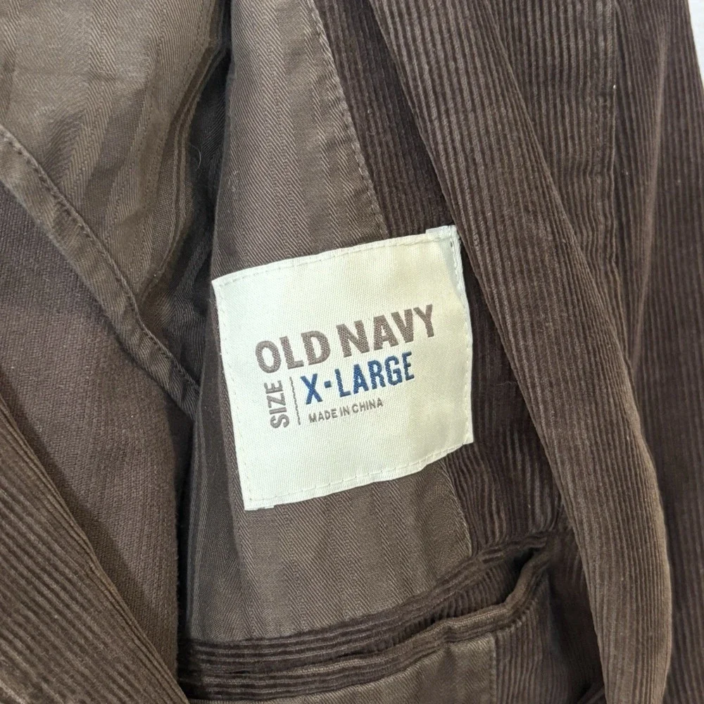 Old Navy Surplus Company Corduroy Jacket Blazer Men's XL Brown Y2K‎ Academia